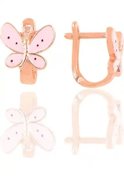 Söğütlü Silver Gümsü Rose Pembe Mineli Kelebek Çocuk Küpesi İnceleme ve Kullanıcı Yorumları