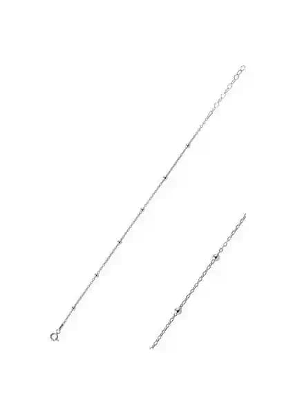 Söğütlü Silver Rodyum Kaplamalı Top Top Bileklik: Modern ve Dayanıklı Takı Seçeneği