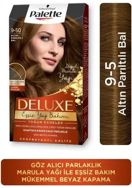 Şwarzkopf Palette Deluxe 9-50 Altın Parıltılı Bal Saç Boyası Özellikleri ve Kullanıcı Yorumları