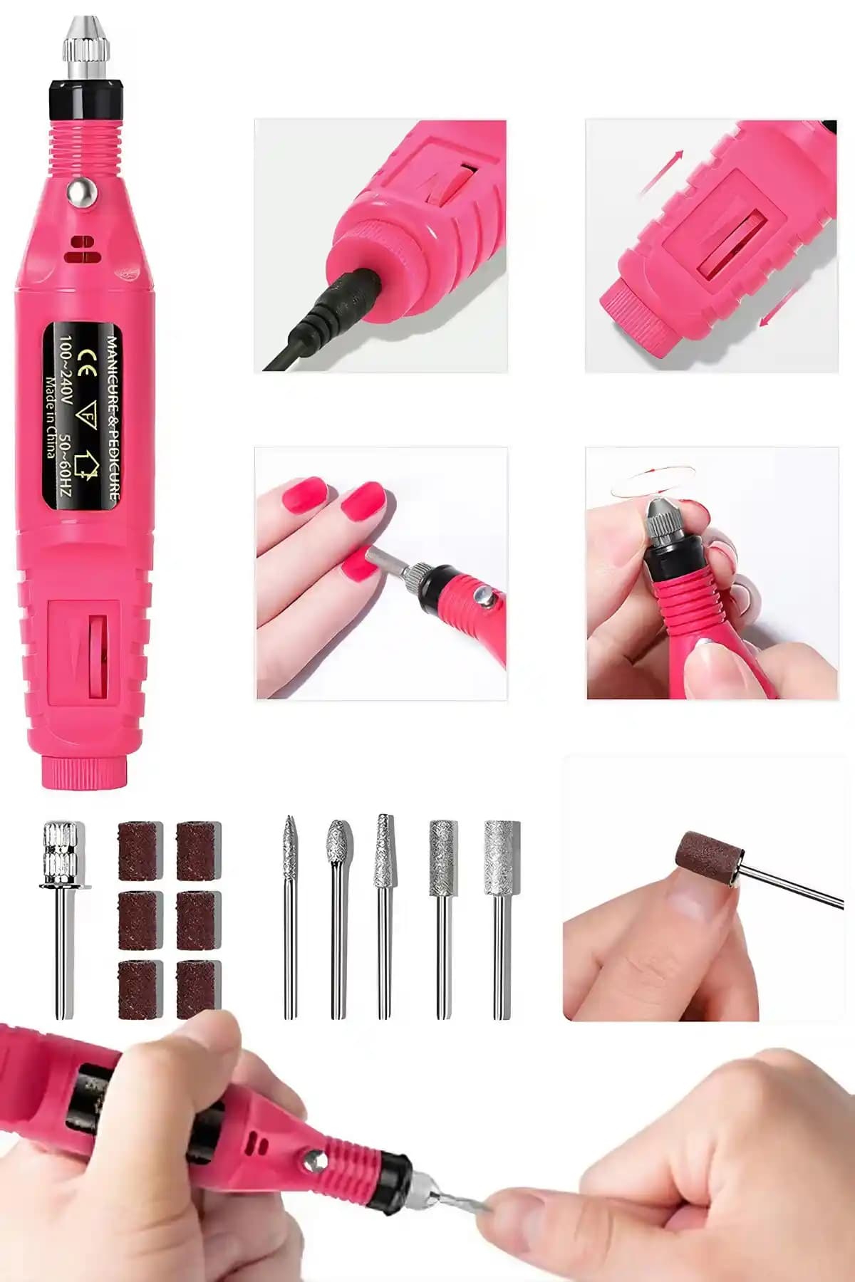 TechnoStation Elektrikli Tırnak Törpüsü: Çok Fonksiyonlu ve Kullanıcı Dostu Tırnak Bakım Cihazı