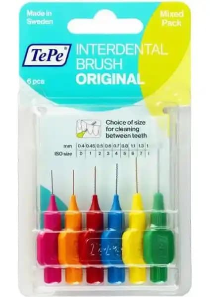 Tepe Arayüz Fırçası 6'lı Set: Günlük Diş Arası Temizliği İçin Etkili Çözüm