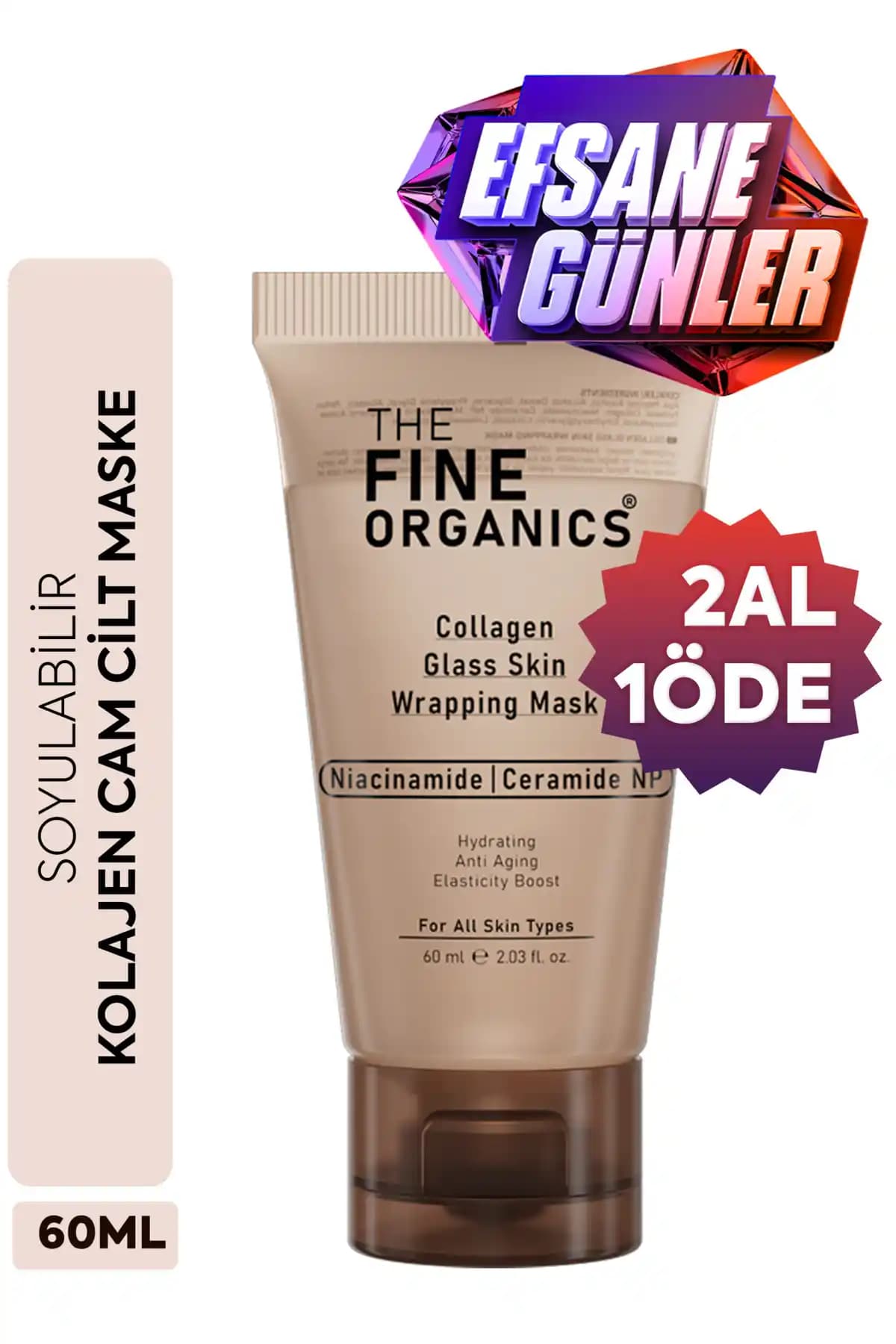 The Fine Organics Soyulabilir Kolajen Cam Cilt Maskesi: Hızlı ve Etkili Cilt Bakım Çözümü