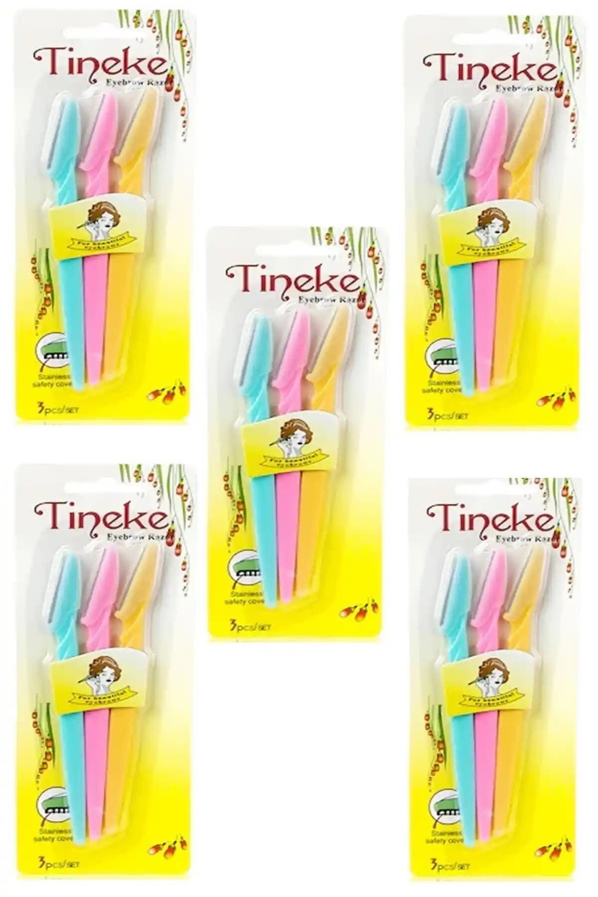 TİNEKE 3'lü Kaş Usturası Seti: Pratik ve Ekonomik Yüz Tüyü Temizleme Çözümü