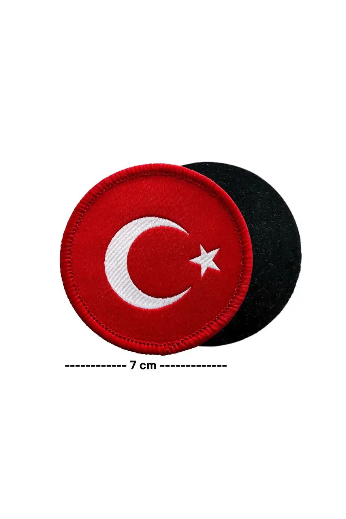 Türk Bayrağı Temalı Yuvarlak Pikolu Cırtlı Arma - Dayıklı ve Estetik Tasarım