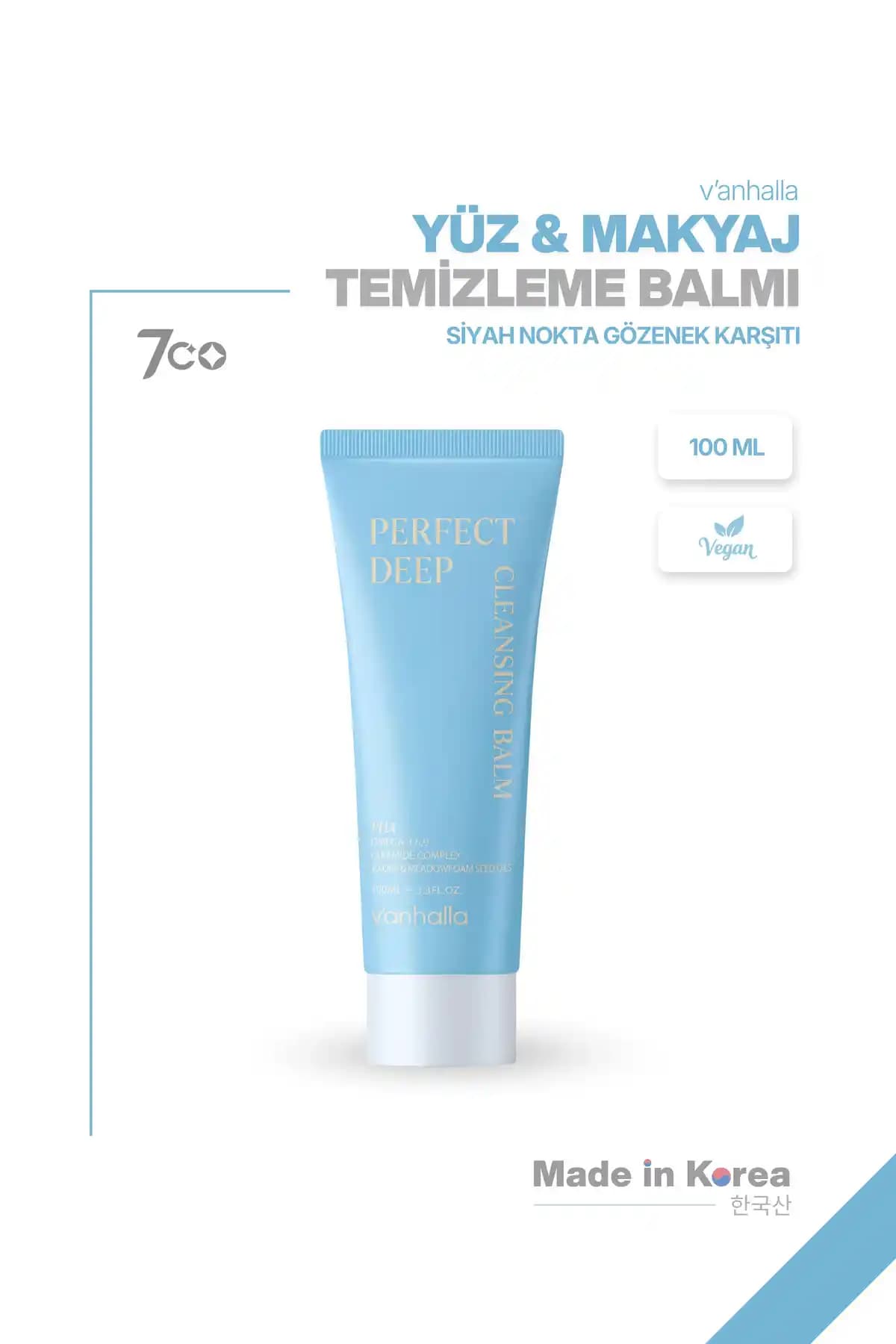 V'Anhalla PHA + Ceramide: Siyah Noktaları Azaltan Güçlü ve Güvenli Temizlik Balmı