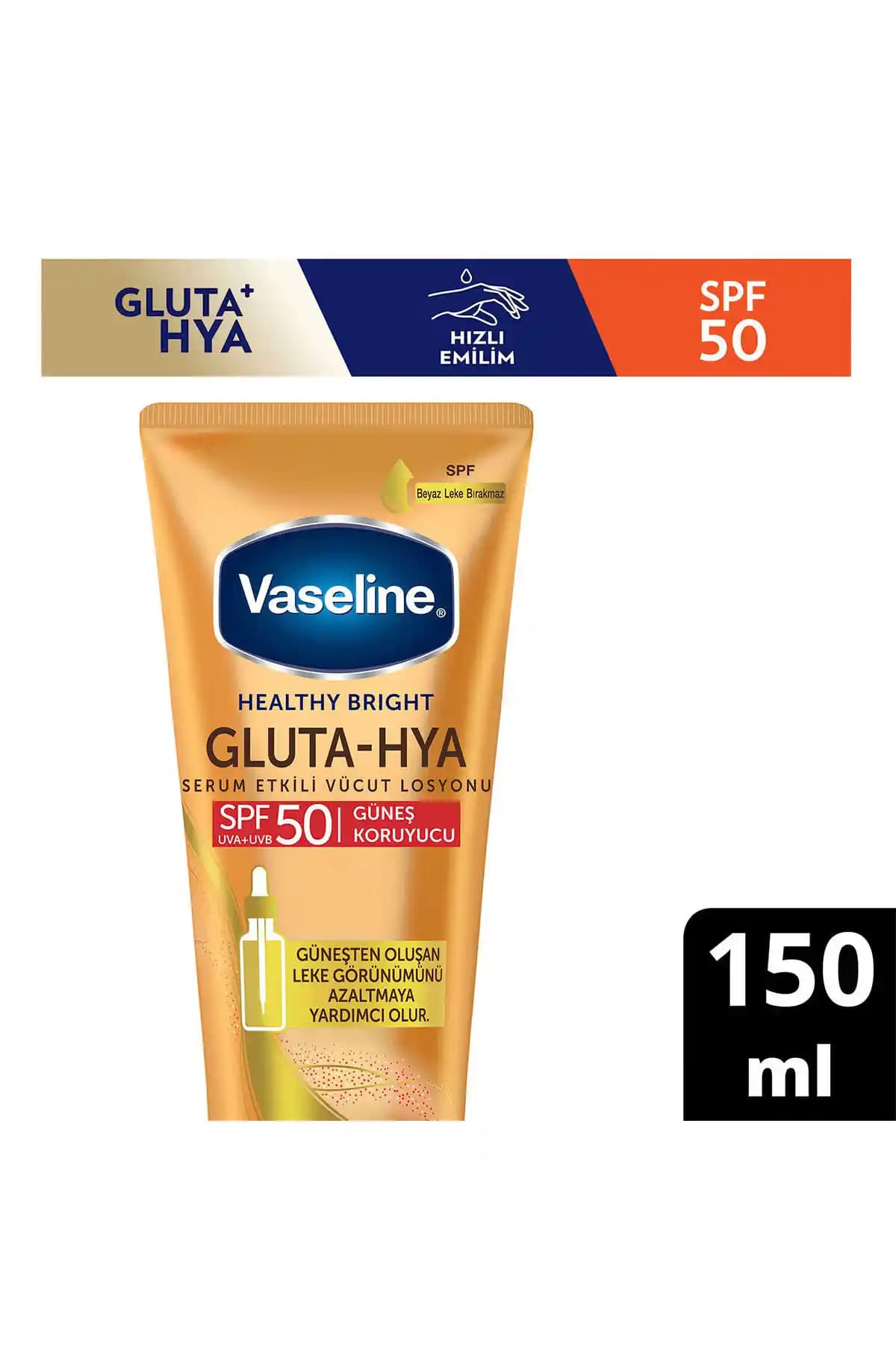 Vaseline Gluta-hya Serum Etkili Vücut Losyonu: Nemlendirici ve Güneş Koruyucu Özellikleri
