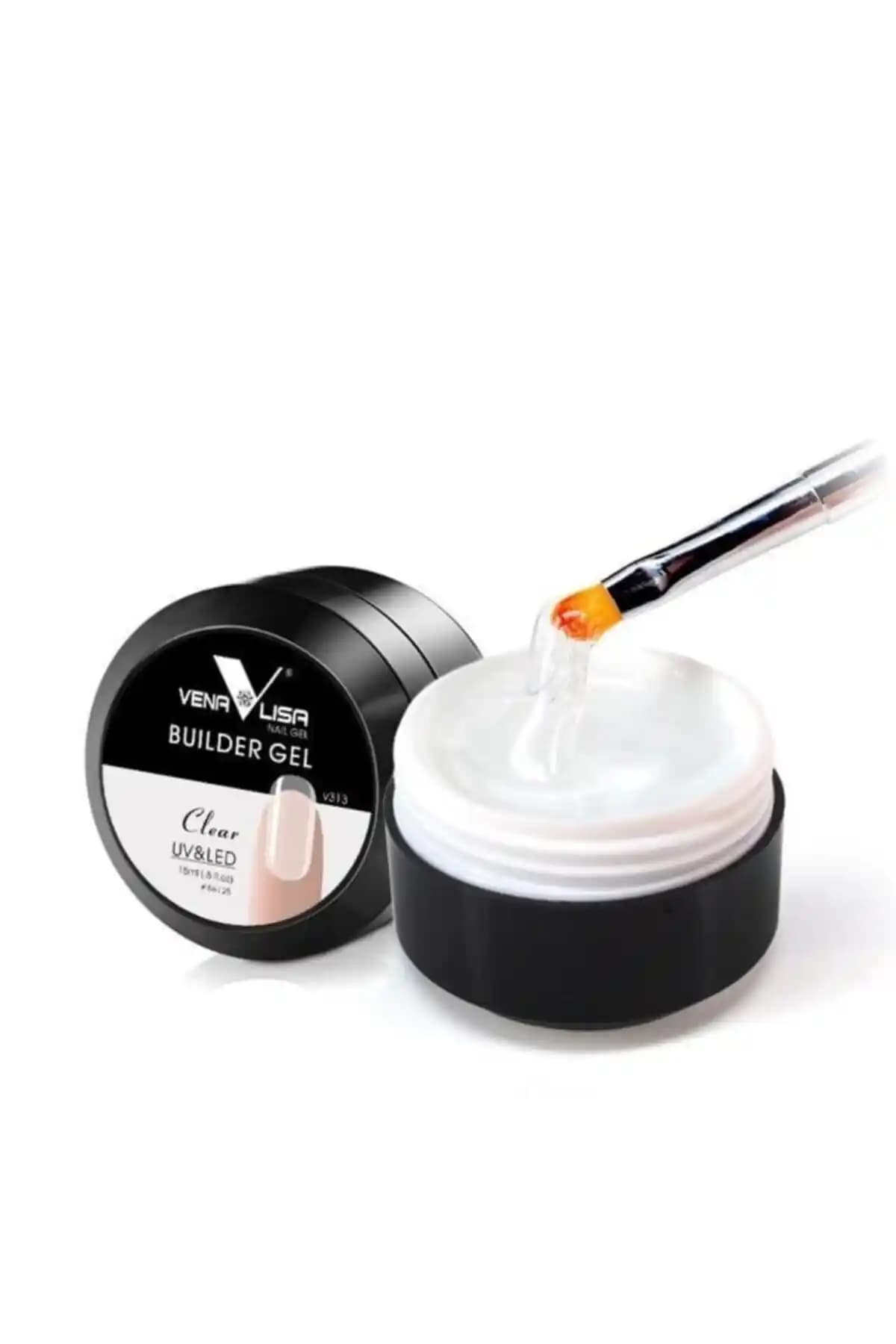 Venalisa 15 ml UV Jel Protez Tırnak Jeli Beyaz Dayanıklı ve Kolay Uygulama