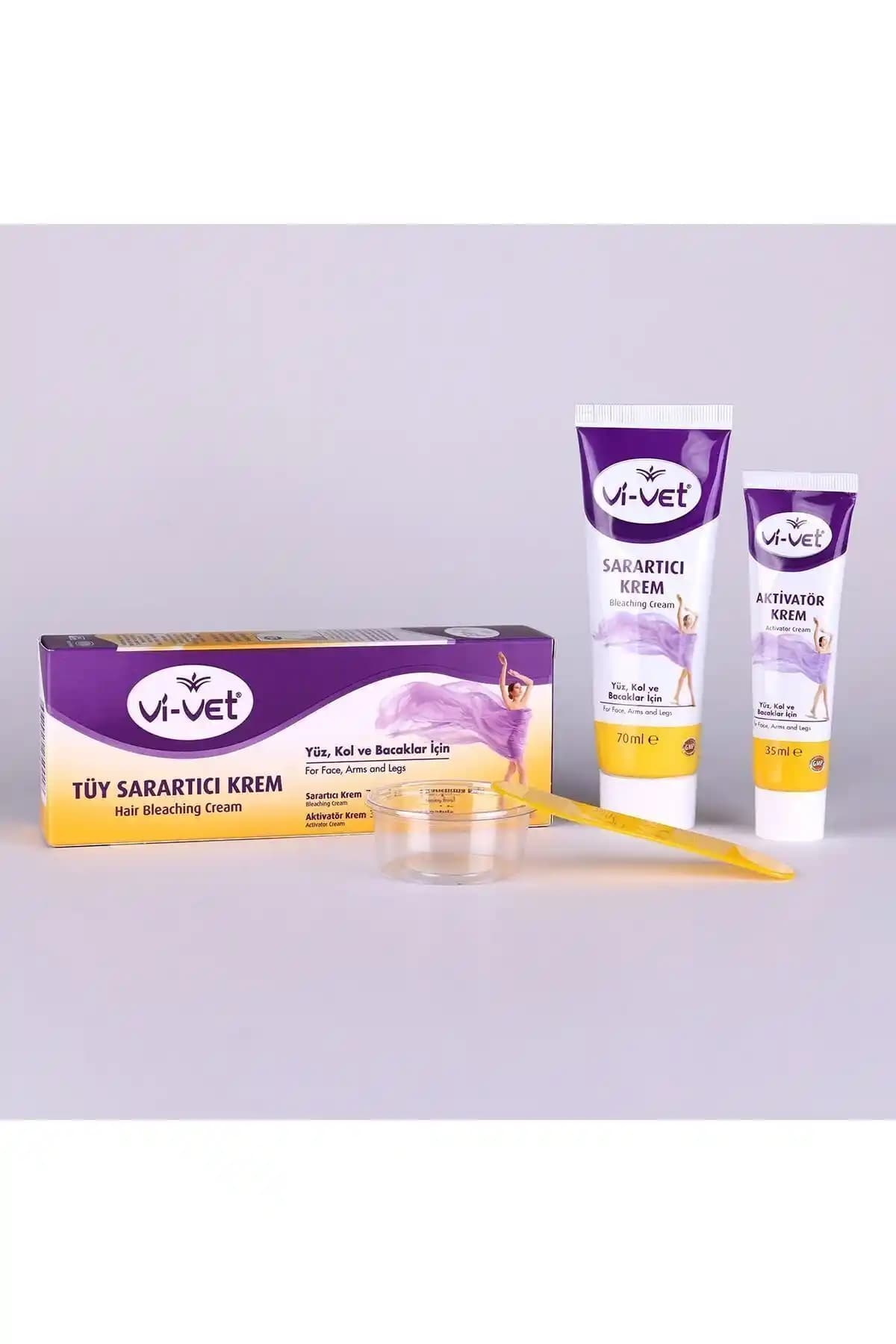 Vi vet Tüy Sarartıcı Krem 70 Ml ve 35 Ml ile Güçlü ve Güvenilir Saç Açma Çözümü