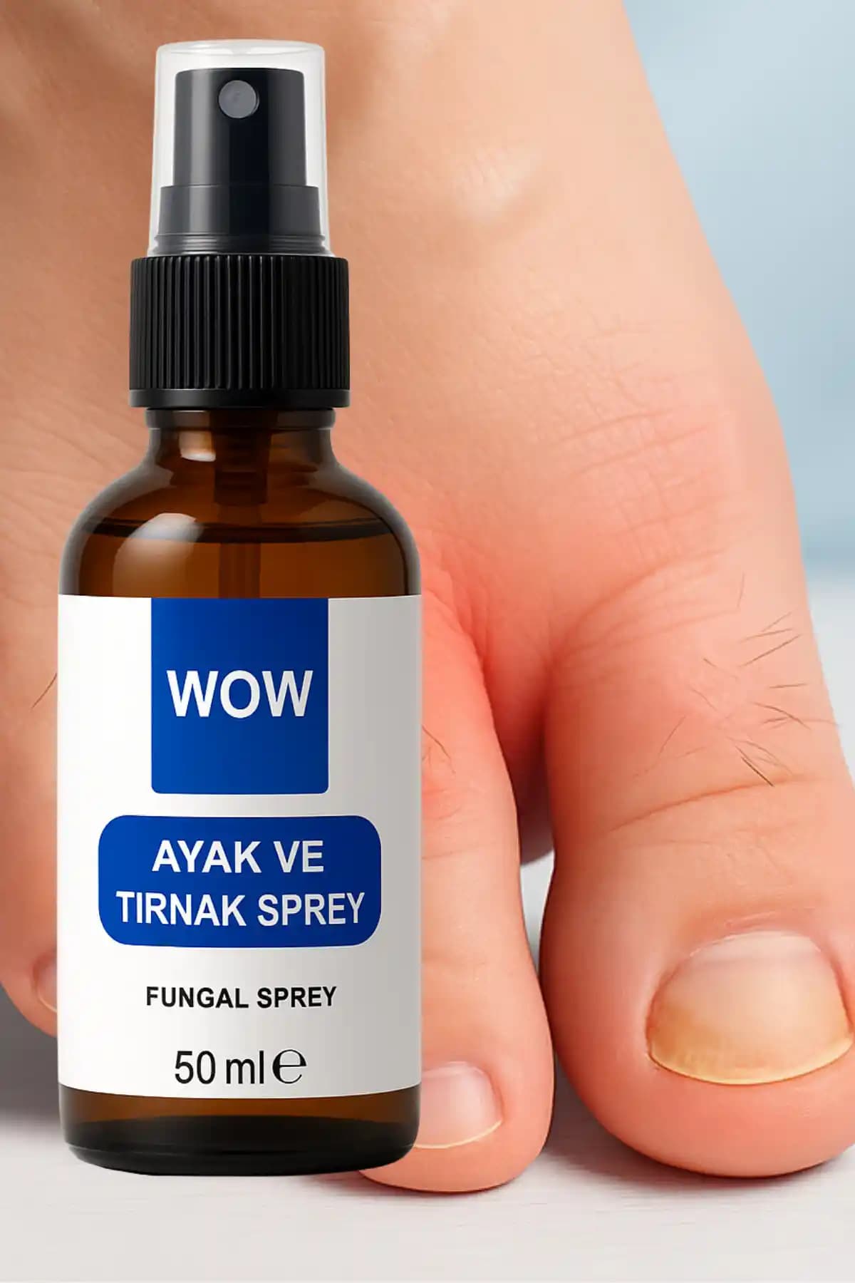Wowhaircare Ayak ve Tırnak Mantar Spreyi Doğal İçeriklerle Güçlendirilmiş Sağlıklı Ayak Bakımı
