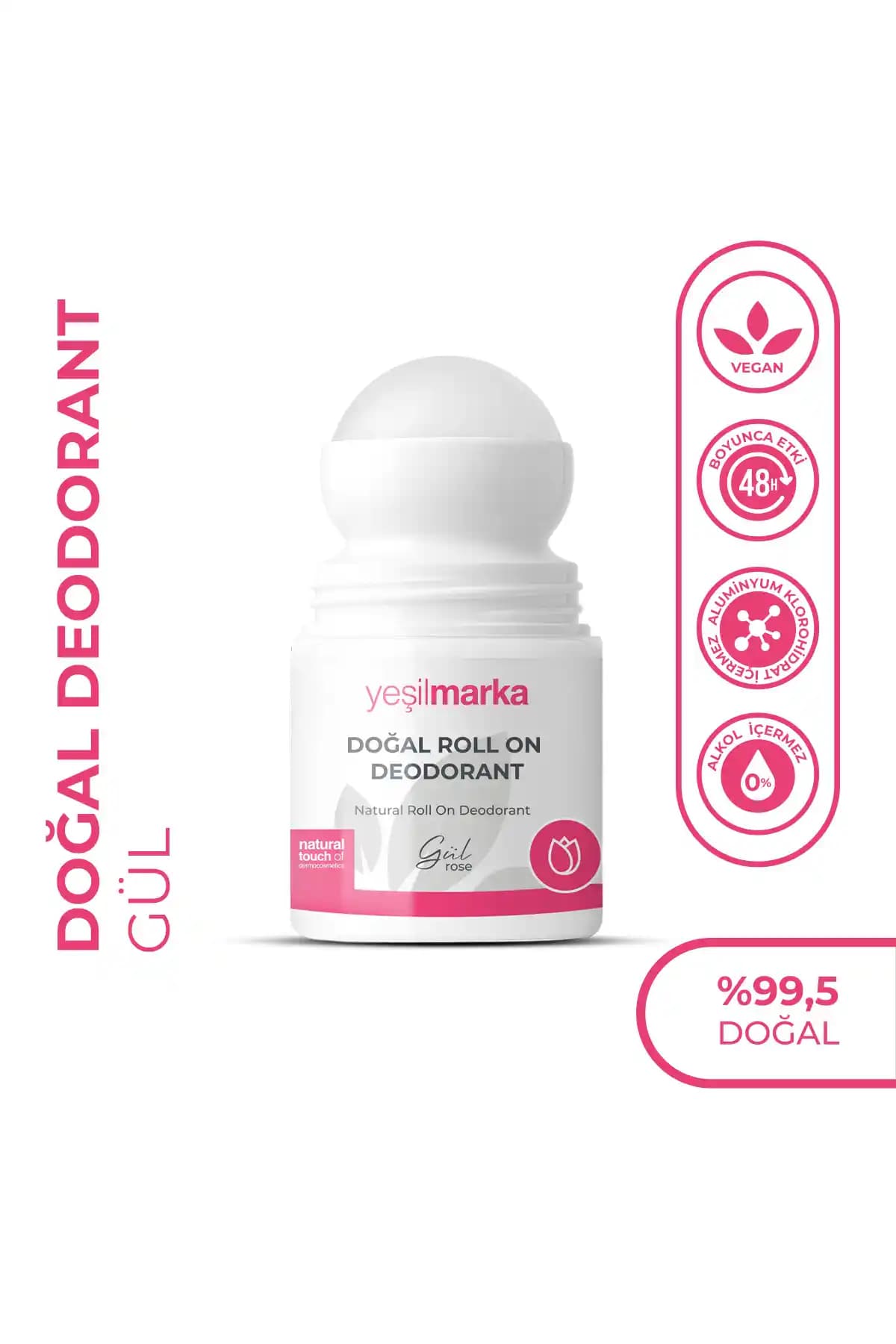 Yeşilmarka Doğal Gül Kokulu Roll-On Deodorantı: Sağlıklı ve Çevre Dostu Tercih