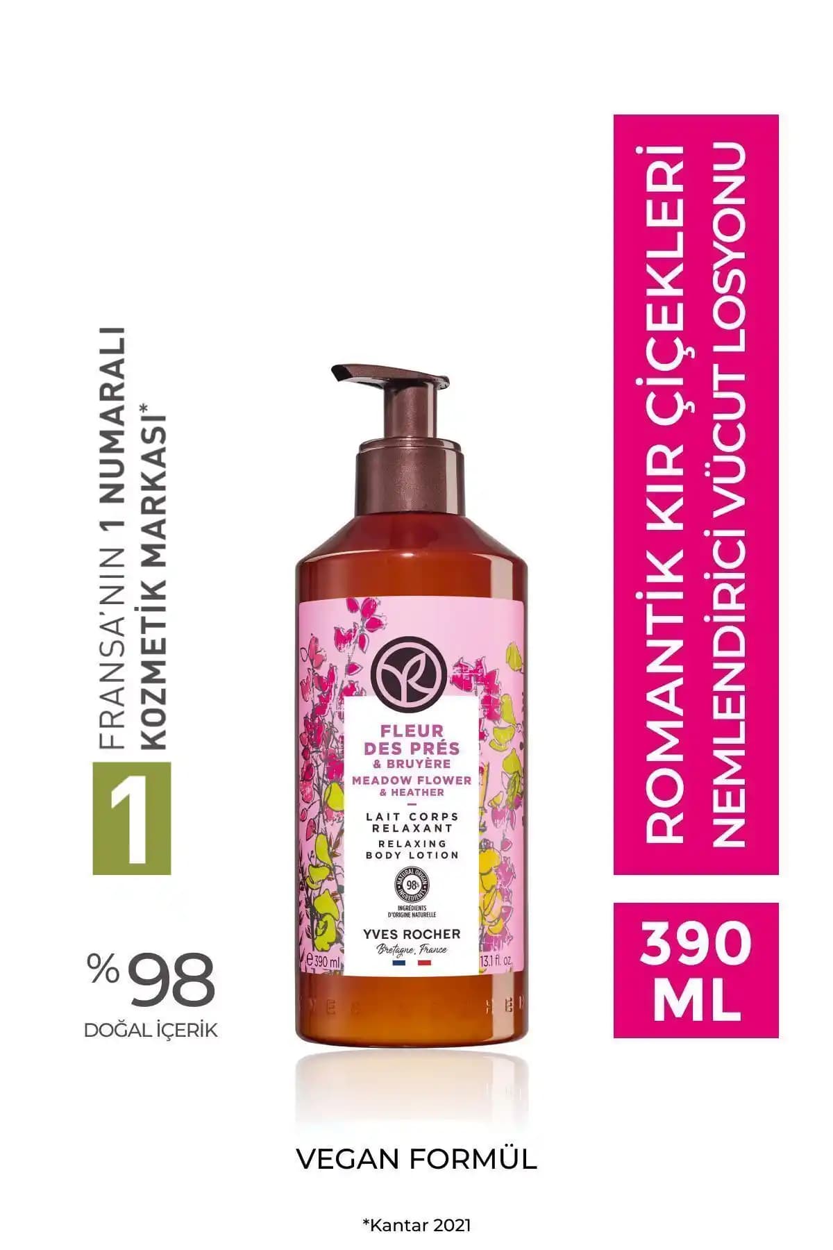 Yves Rocher Vücut Losyonu Nemlendirici ve Doğal İçerikli Bakım Ürünü