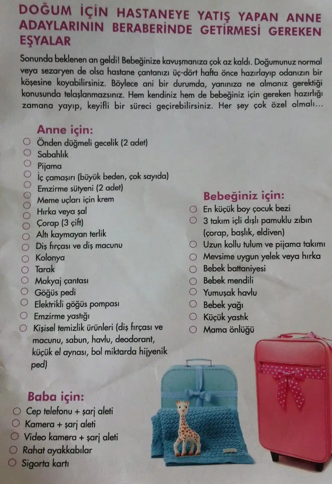 Bebek Hastane Çantası Hazırlama Rehberi: Temel Eşyalar ve Düzen İpuçları