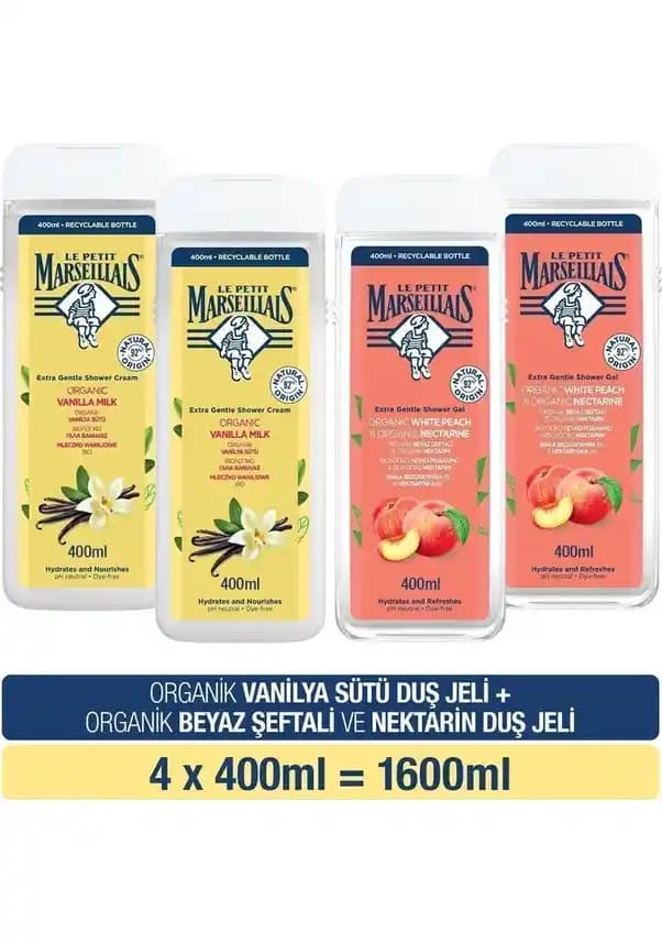 Beyaz Şeftali Nektarını ve Vanilya Sütünü İçeren Doğal Aromatik Duş Jeli Özellikleri