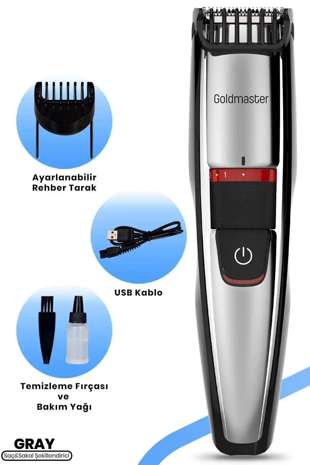 Goldmaster Şarjlı Sac Kesme Aleti: Kablosuz Kullanım ve Yüksek Performans Özellikleri