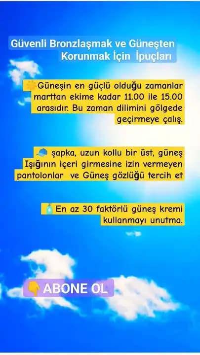 Bronzlaşma Sonrası Güvenli Cilt Bakımı İpuçları ve Uygulama Yöntemleri