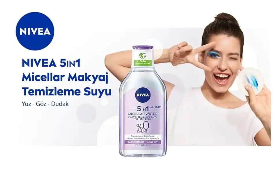 Hassas Ciltler İçin Nivea Micellar Makyaj Temizleyici Güvenli ve Nazik Temizlik Sağlar