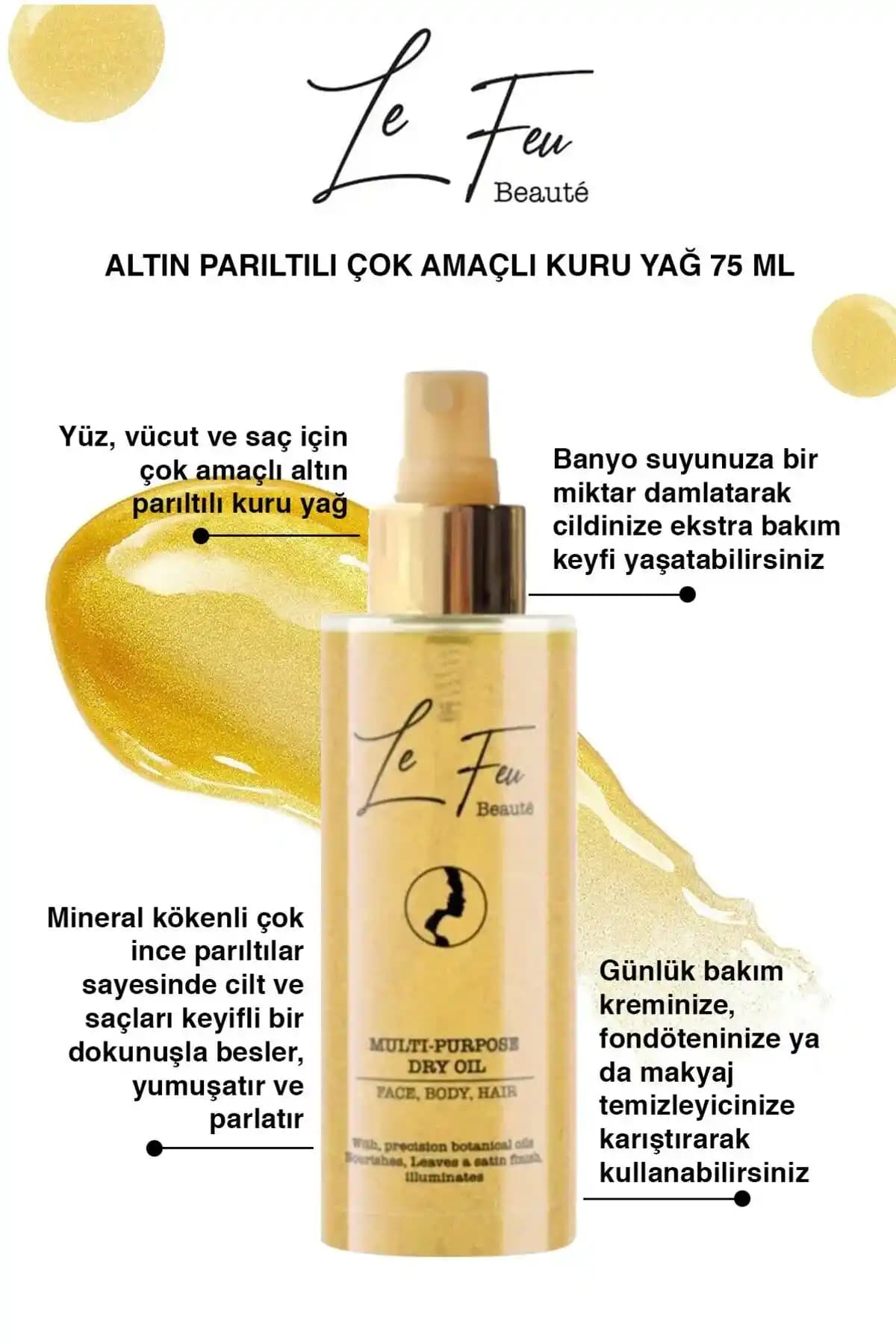 Lüks ve Doğal Güzellik İçin Altın Parıltılı Kuru Yağlar Ürün İncelemesi ve Kullanım Avantajları