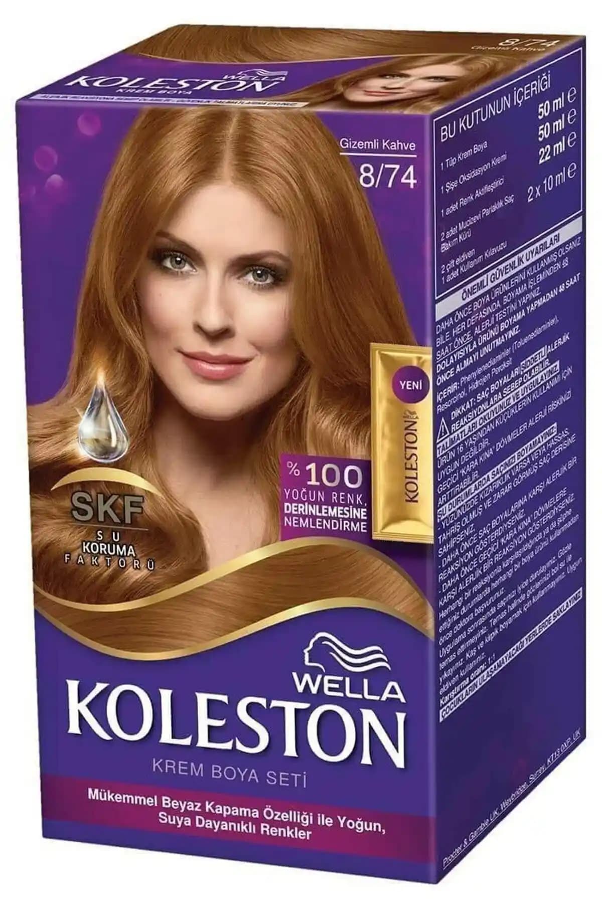 Saç Boyası 8/74 Gizemli Kahve: Doğal ve Kalıcı Kahverengi Renk Seçeneği