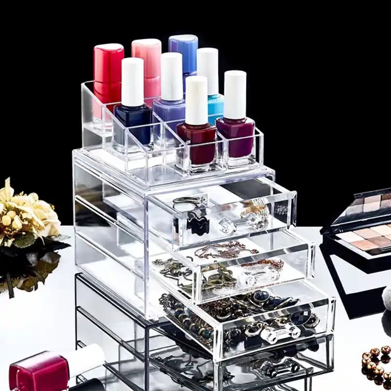 Şık ve Fonksiyonel Makyaj Çekmeceli Organizerler ile Düzenli ve Estetik Makyaj Alanları