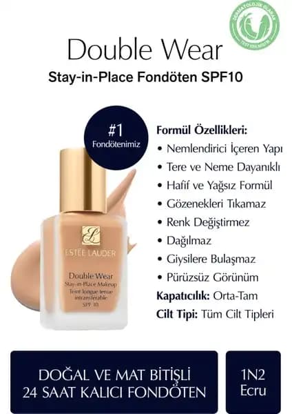Estée Lauder Double Wear Fondöten Karşılaştırması: 1N2 Ecru ve 3N1 Ivory Beige Özellikleri 1