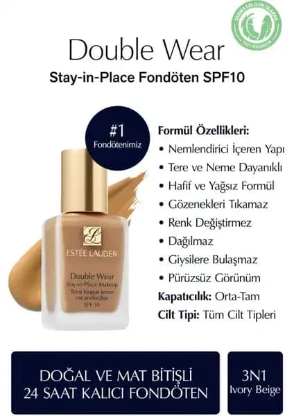 Estée Lauder Double Wear Fondöten Karşılaştırması: 1N2 Ecru ve 3N1 Ivory Beige Özellikleri 2