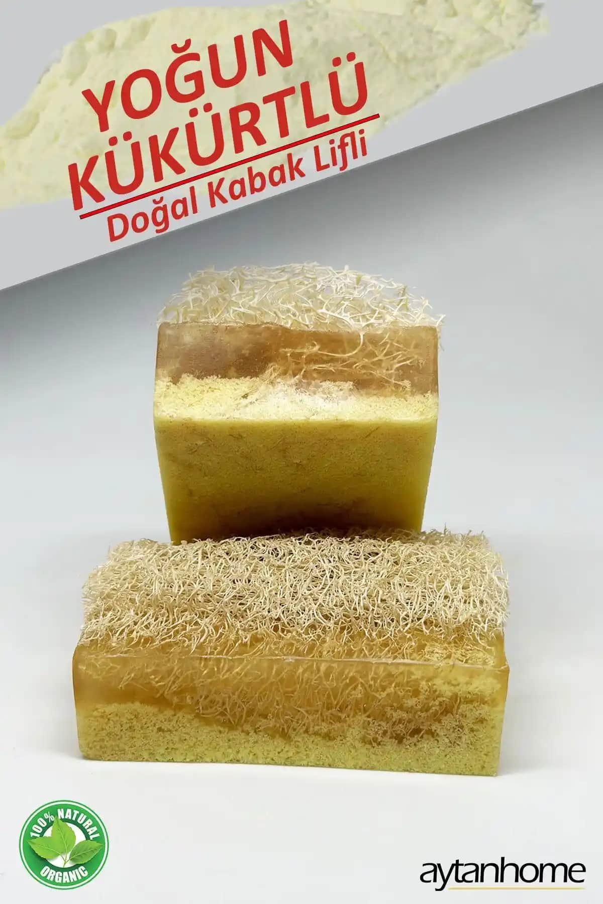 Aytan Home Yoğun Kükürtlü Kabak Lifli Sabun: Doğal ve Güçlü Cilt Bakım Ürünü