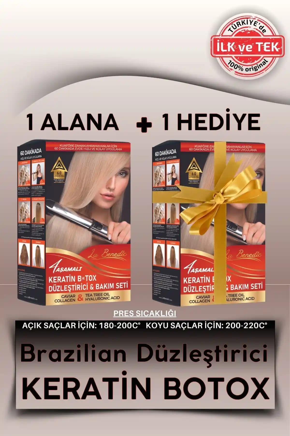 La Benedic 4 Aşamalı Keratin Botox Seti ile Sağlıklı ve Parlak Saçlar Elde Edin
