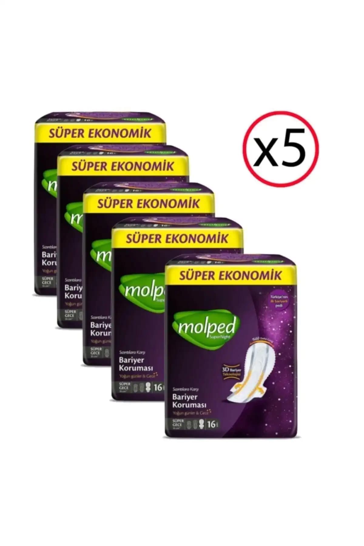 Molped Supernight Hijyenik Ped ve Uzun Süper Ekonomik Ped Karşılaştırması 1