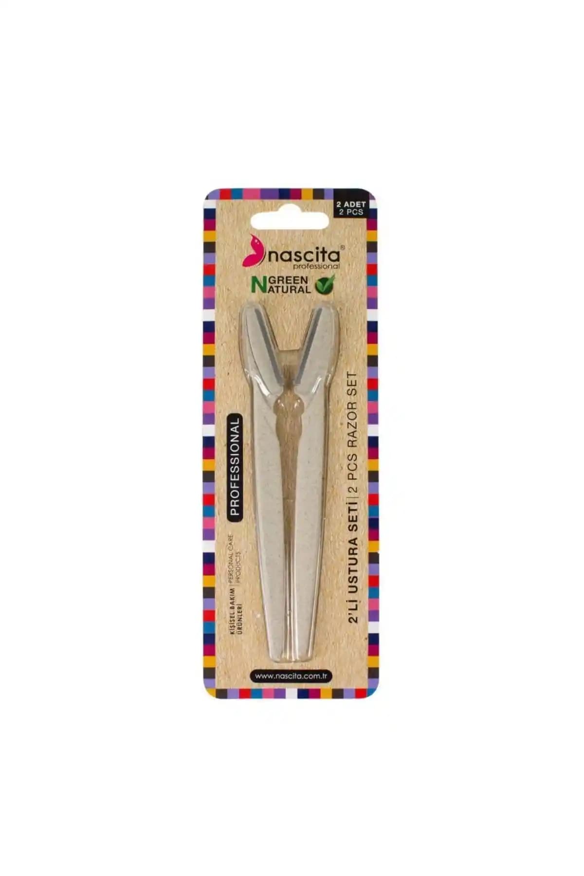 Nascita Green Natural 2'li Ustura Seti Türkiye Menşeli Çevre Dostu Güvenli Tıraş Çözümü
