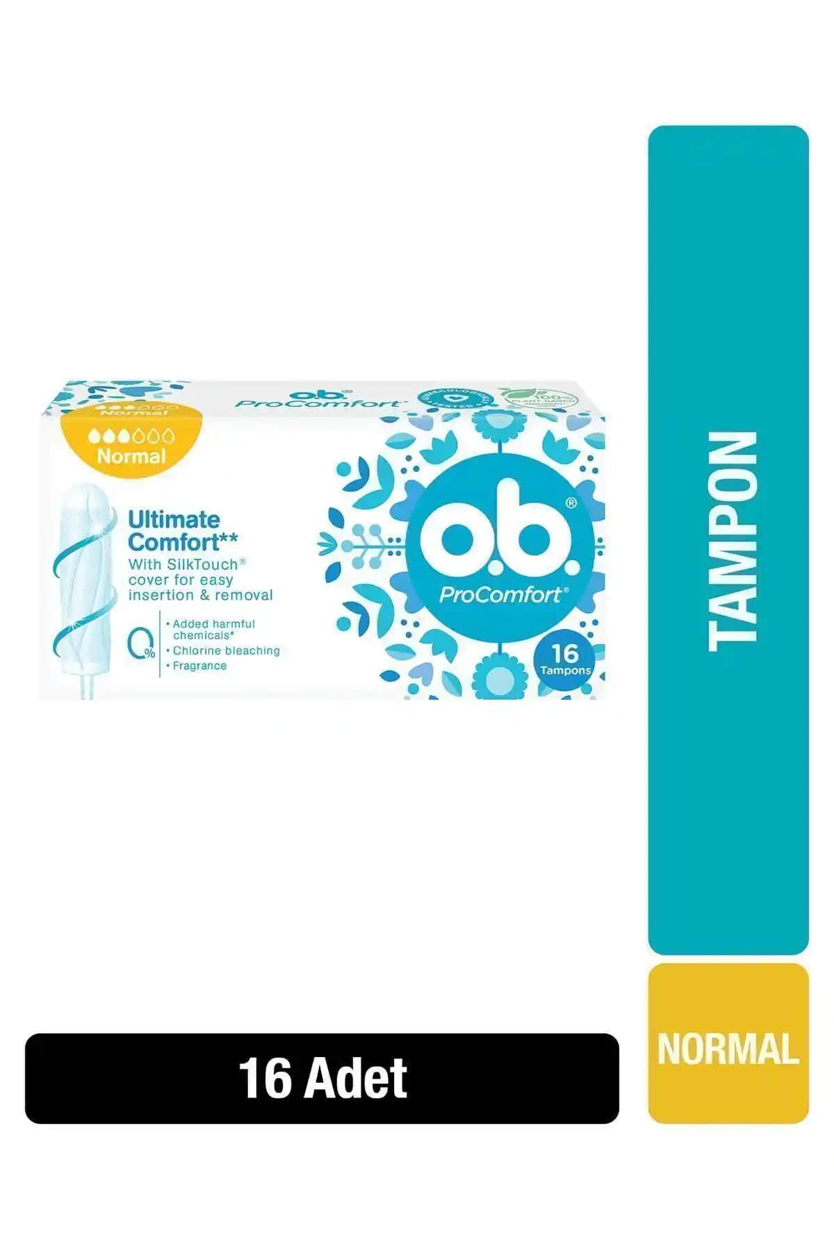 O.B. ProComfort Normal Tampon Günlük Kullanım ve Güvenlik İçin Uygun Seçenek