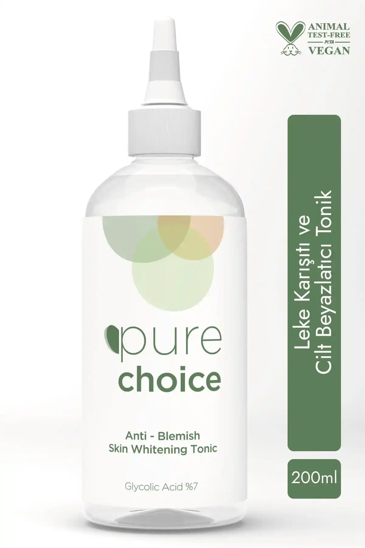 Pure Choice Leke Karşıtı Cilt Beyazlatıcı Tonik: Güvenilir ve Etkili Cilt Bakım Ürünü