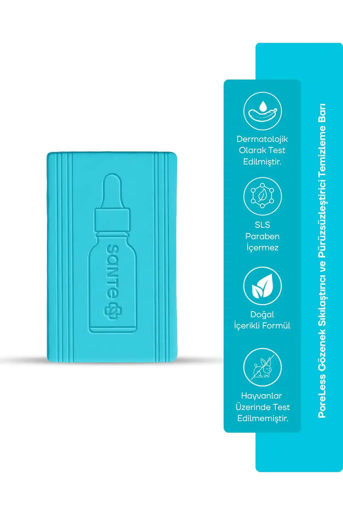 SantePlus PoreLess Gözenek Sıkılaştırıcı Temizleme Barı: Derinlemesine Temizlik ve Pürüzsüz Cilt