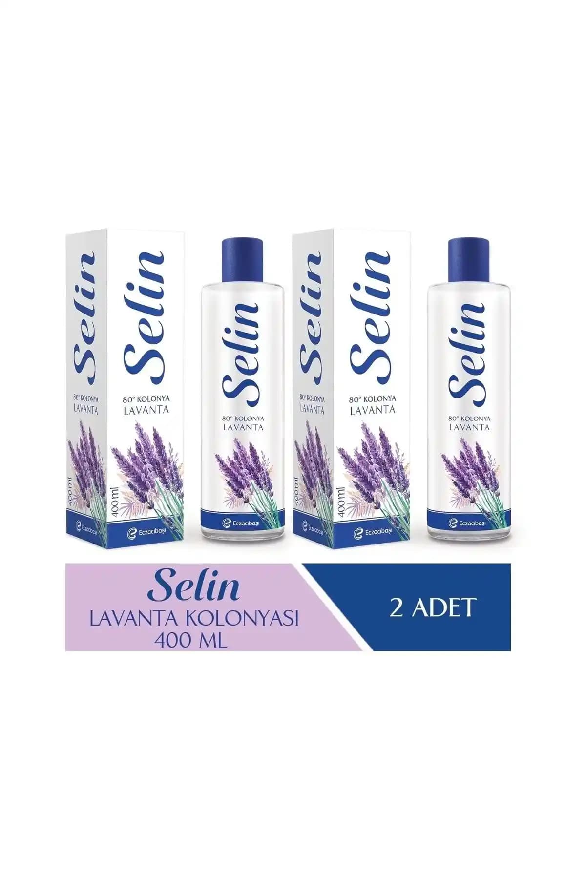 Selin Parfümlü Lavanta Kolonya 400 ml 2'li Set Doğal ve Ferahlatıcı Bir Deneyim