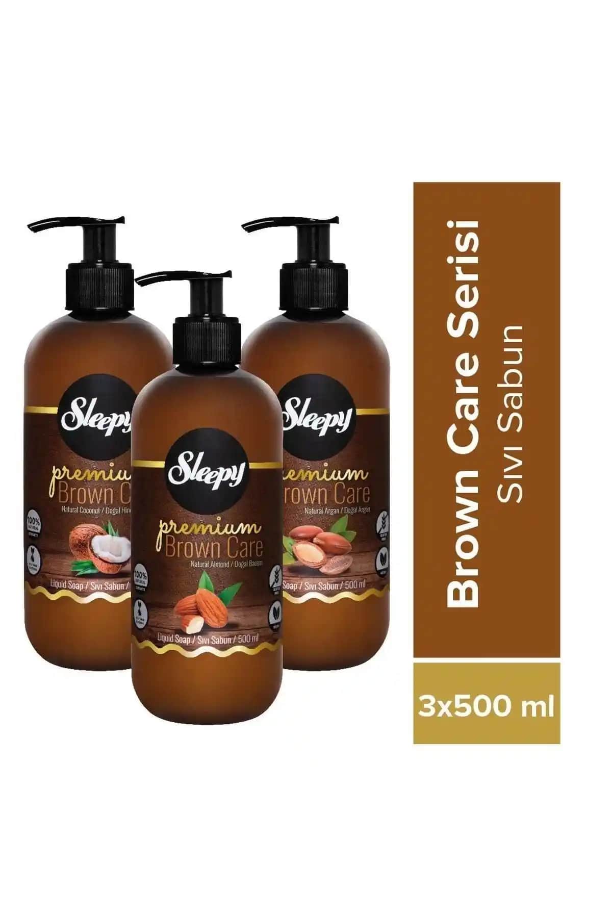 Sleepy Premium Brown Care Serisi Sıvı Sabun: Doğal İçerikli ve Hoş Kokulu Temizlik Çözümü