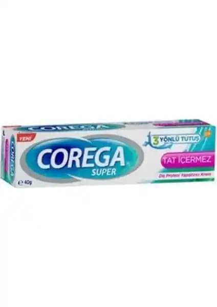 Corega Tat İçermeyen Diş Protez Yapıştırıcı Krem Güvenli ve Uzun Süreli Kullanım İçin