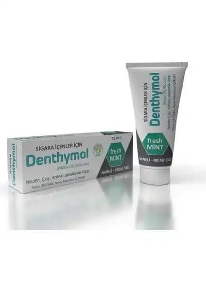 Denthymol Fresh Mint Bitkisel Diş Macunu Sigara İçenler İçin Sağlıklı ve Ferah Gülüş İçin Uygun Çözüm