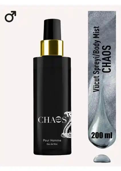 Eda Taşpınar Chaos Eau De Mist Erkekler İçin Odunsu ve Misk Notalarıyla Kalıcı Ferahlatıcı Koku