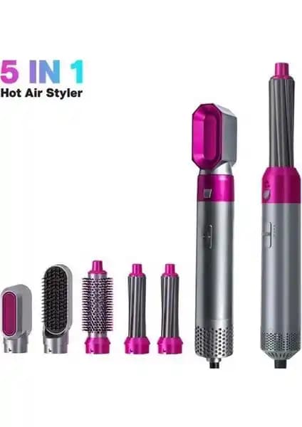 Egonex 5'li Saç Bakım Seti: Çok Fonksiyonlu ve Pratik Saç Şekillendirme Cihazı