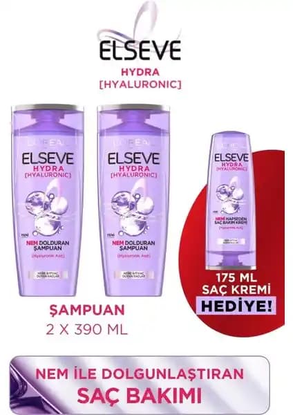 Elseve Hydra Hyaluronic Şampuan ile Saçlarınızda Derin Nem ve Parlaklık Sağlayın