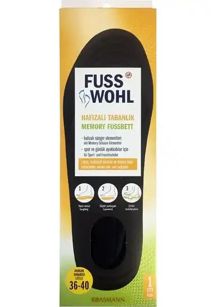 Fusswohl Hafıza Özellikli Tabanlık: Anatomik Tasarım ve Konfor Sunan Ayak Destek Ürünü
