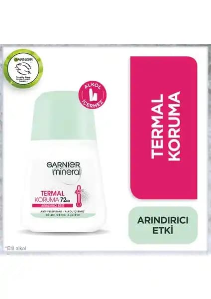 Garnier Mineral Roll-On Deodorant: Günlük Kullanım İçin Uzun Süreli Koruma ve Ferahlatıcı Koku