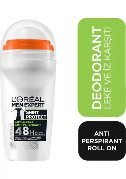 L'Oréal Paris Men Expert Shirt Protect Roll-On: Erkekler İçin Etkili ve Güvenilir Koruma