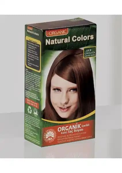 Natural Colors 6kr Organik Saç Boyası Çikolata Kahve Kızıl Tonları Güvenilir ve Kalıcı