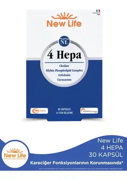 New Life 4 Hepa 30 Softgel Kapsül ile Karaciğer Sağlığını Destekleyen Doğal Takviye