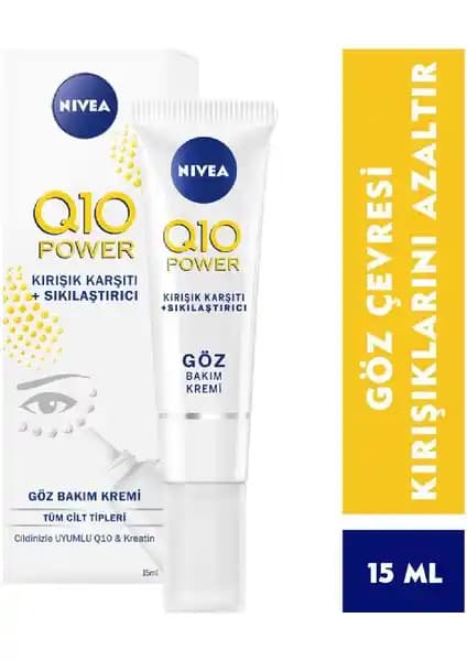 Nivea Göz Bakım Kremi Q10 Power 15 Ml - Kırışıklık ve Elastikiyet Artırıcı Etkili Bakım