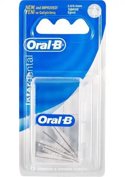 Oral-B Arayüz Diş Fırçası Yedek Başlık Seti Beyaz 6'lı Hassas ve Etkili Temizlik İçin