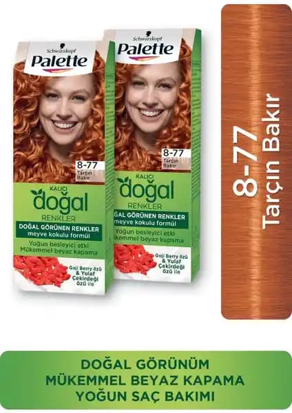 Palette Kalıcı Doğal Renkler Tarçın Bakır Saç Boyası ile Güçlü ve Doğal Görünüm Sağlar