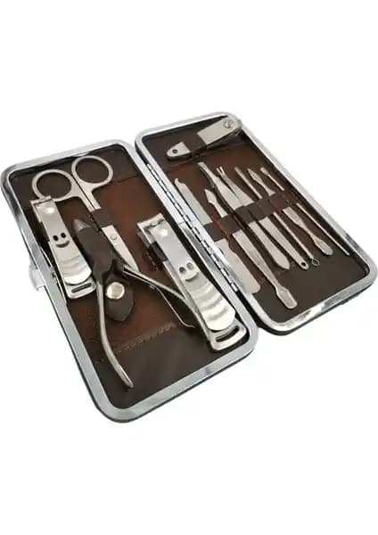 River World Profesyonel Manikür ve Pedikür Seti 13 Parça Şık ve Taşınabilir Tasarım