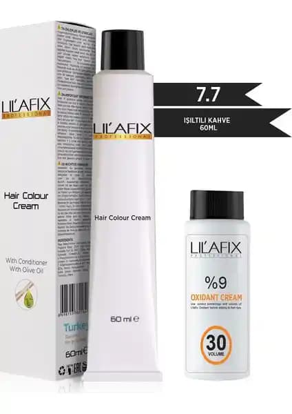 Saç Boyası Karşılaştırması: Lil'afix 7.7 Işıltılı Kahve ve Natural Colors Koyu Kahve