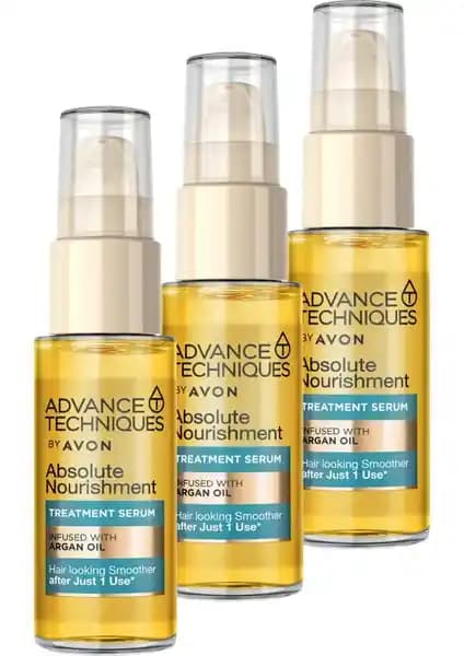 Avon Advance Techniques Argan Yağı İçeren Besleyici Saç Serumu: Güçlü ve Parlak Saçlar İçin Modern Bakım Çözümü